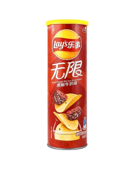 Lay's Black Pepper Rib Eye Steak Flavour