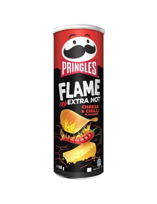 Pringles Flame Extra Hot Cheese & Chilli Flavour