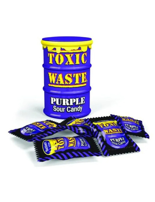 Toxic Waste Purple Sour Candy Drum