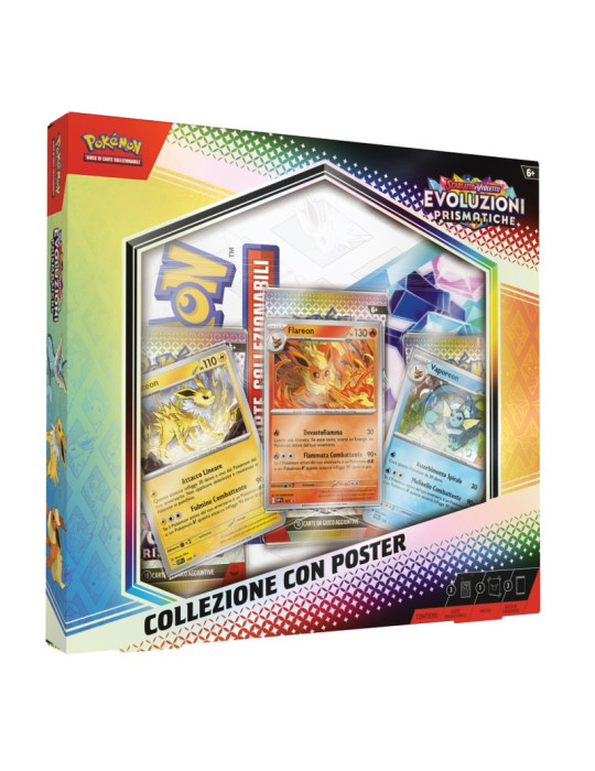 Pokemon Evoluzioni Prismatiche Box con Poster