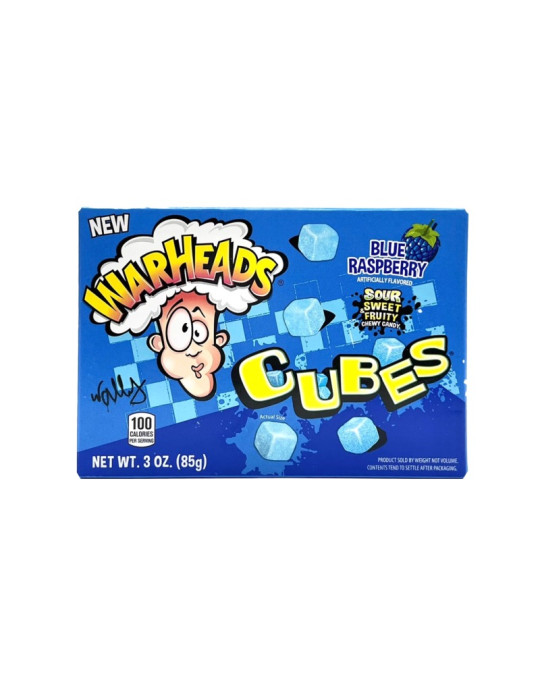 Warheads Cubes Blue Raspberry