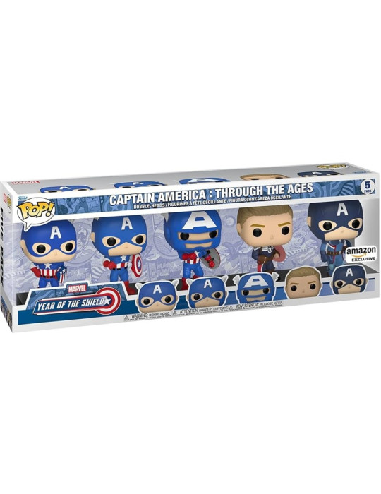 Year of the Shield POP! 5-Pack Captain America: Through the Ages