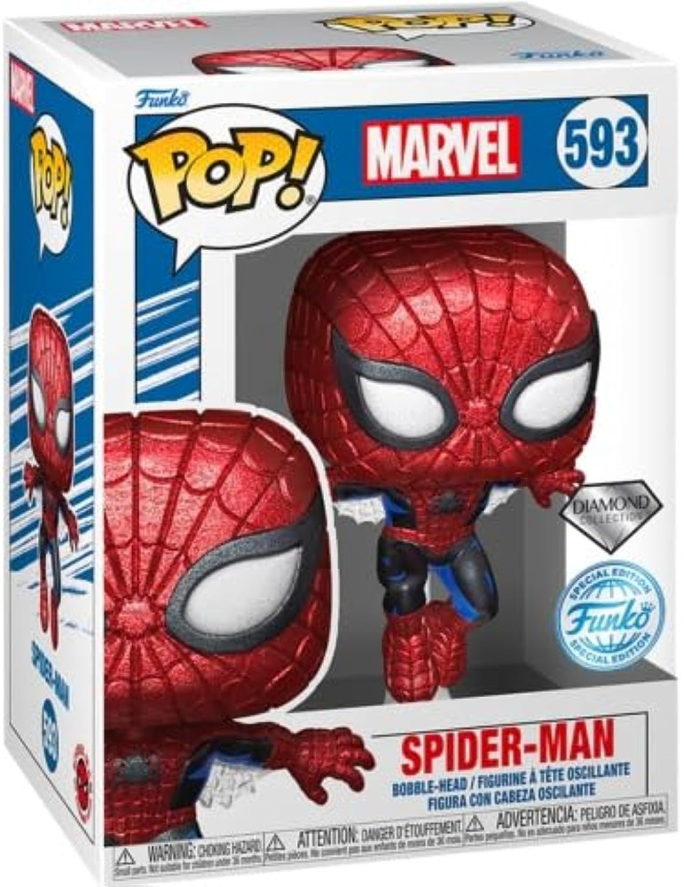 Marvel 80th Anniversary POP! Vinyl Figure Spider-Man Diamond 593