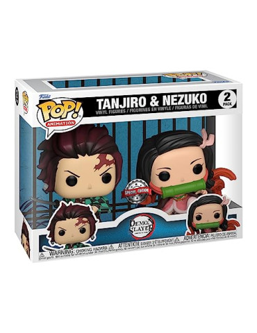 Tanjiro e Nezuko Movies Demon Slayer POP! Vinyl Figures 9 cm