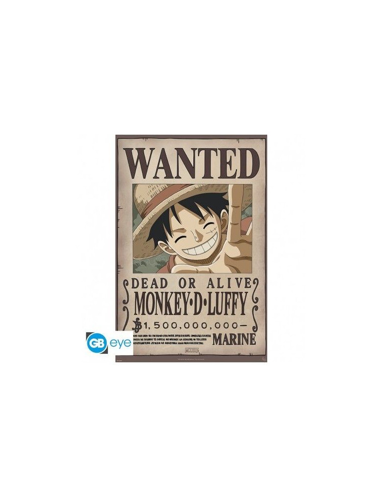 One Piece - Poster Maxi Wanted Luffy New 2 (91,5 x 61)