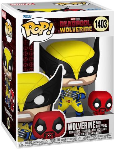 Deadpool and Wolverine POP! Marvel Vinyl Figure Wolverine and Babypool 9 cm