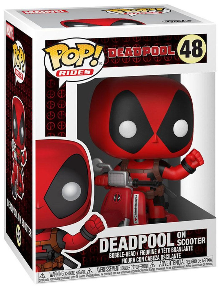 Deadpool – POP! Rides Vinyl Figurine Deadpool on Scooter 9 cm