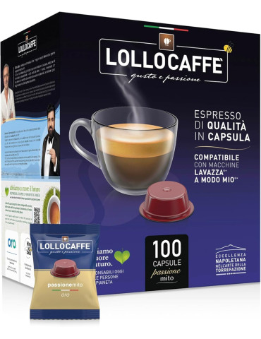 Lollo Capsule Compatibili Lavazza A Modo Mio miscela Oro