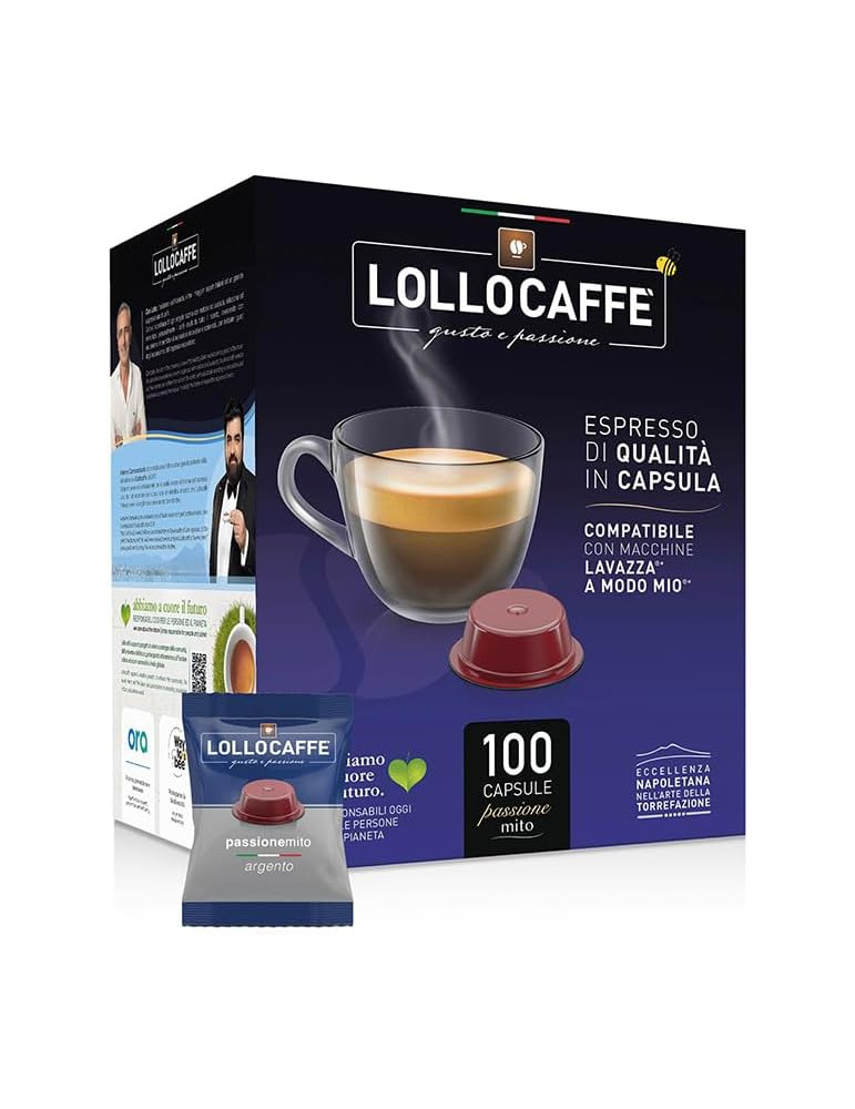 Lollo Capsule Compatibili Lavazza A Modo Mio miscela Argento
