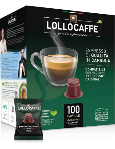 Lollo Capsule Compatibili Nespresso miscela Nera
