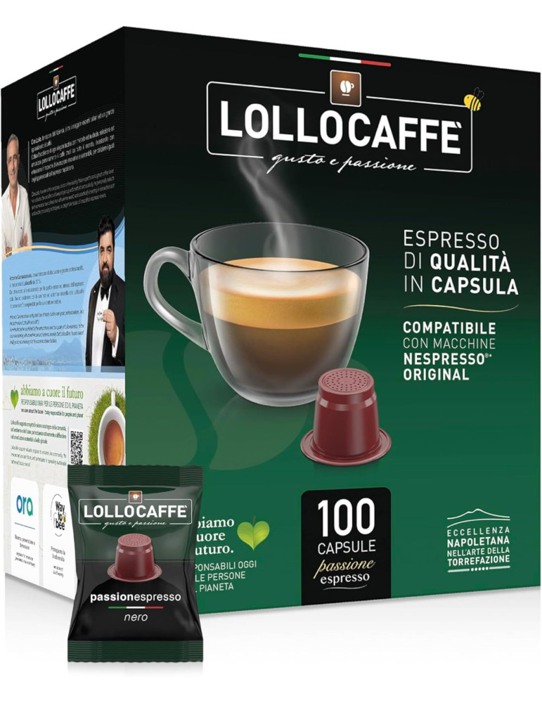 Lollo Capsule Compatibili Nespresso miscela Nera