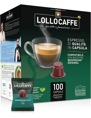 Lollo Capsule Compatibili Nespresso miscela Dek