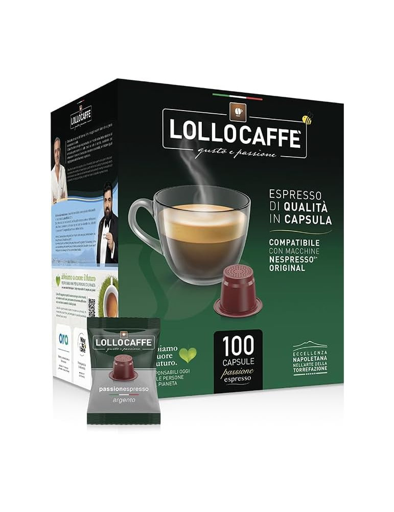 Lollo Capsule Compatibili Nespresso miscela Argento