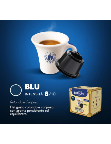 Borbone 50 Capsule Compatibili Nescafè Dolce Gusto miscela Blu