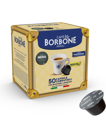 Borbone 50 Capsule Compatibili Nescafè Dolce Gusto miscela Nera