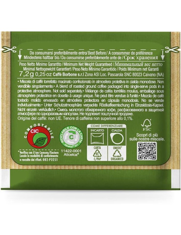 Cialda Caffè Borbone miscela Dek