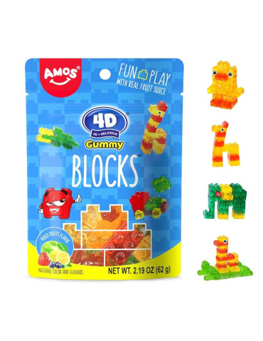 Amos 4D Building Blocks Juice Fudge 45gr