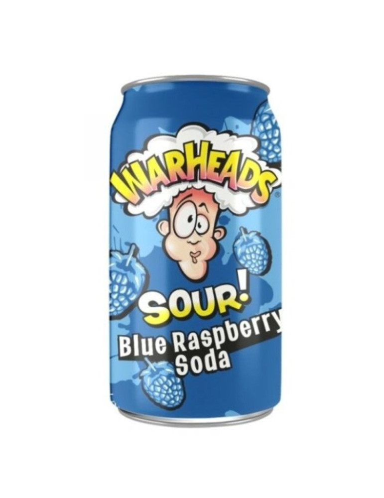 Warheads Blue Raspberry Sour Soda 330ml