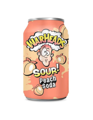 Warheads Peach Sour Soda 330ml