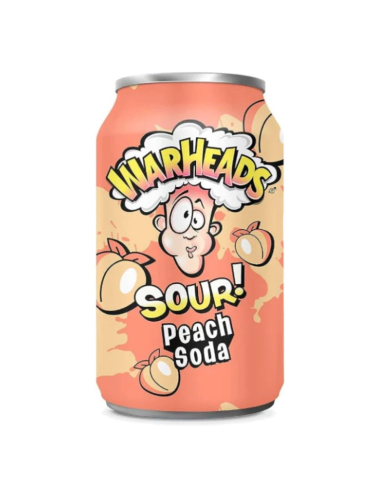 Warheads Peach Sour Soda 330ml