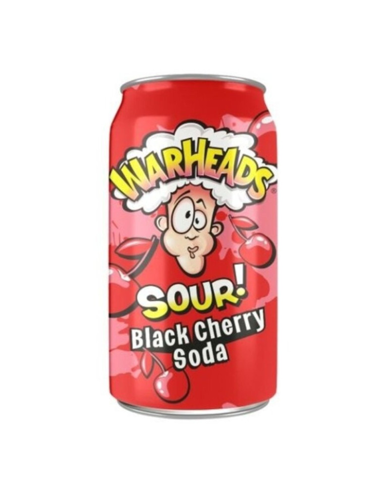 Warheads Black Cherry Sour Soda 330ml