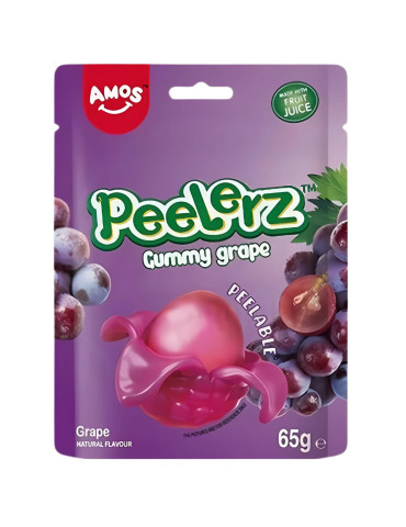 Amos Peelerz Gummy Grape 65g