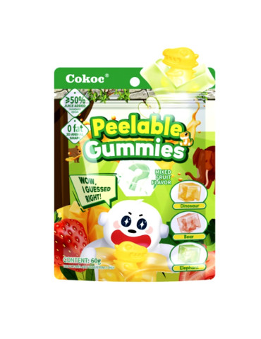 Cokoc Peeling Gummies Mixed Fruit Flavour 60g