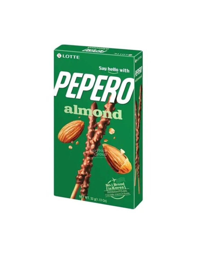 Pepero Almond Biscuit Sticks 32gr