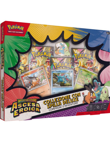 Pokemon m2.5 collezione con spilla deluxe compagni d'avventura