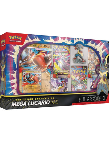 Pokémon GCC – Collezione con Statuina Mega Lucario ex (Versione Italiana)
