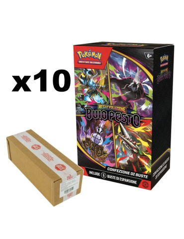 Pokémon GCC Megaevoluzione Buio Pesto – CASE da 10 Bundle con 6 Buste ITA