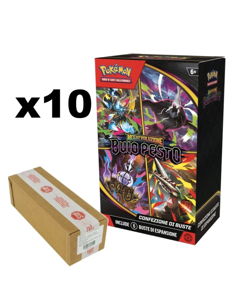 Pokémon GCC Megaevoluzione Buio Pesto – CASE da 10 Bundle con 6 Buste ITA